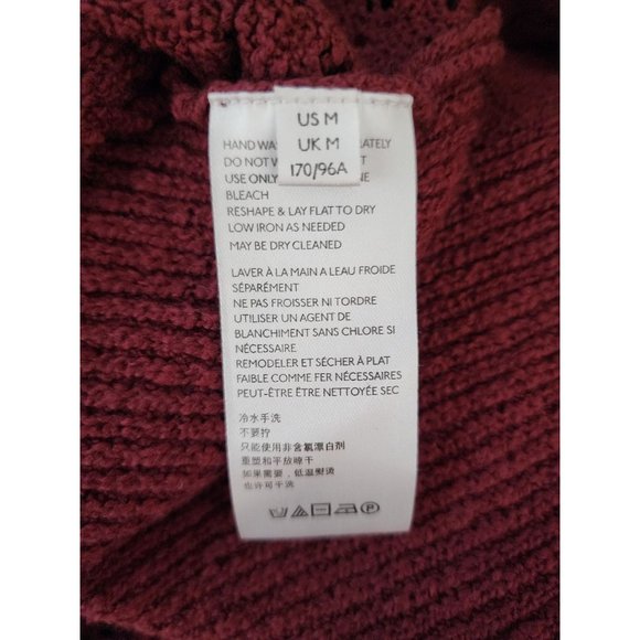 Free People NWT Candice Berry Long Slit Sheer Sweater Medium - Picture 8 of 8